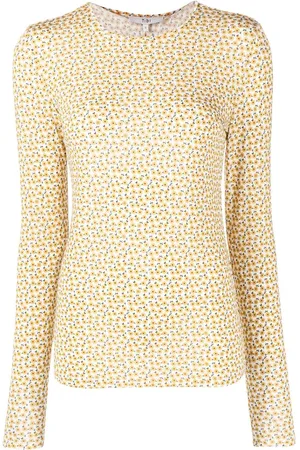 tibi Flora On Langarmshirt