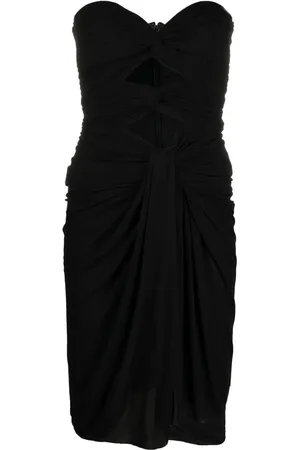 Saint Laurent Kleid aus Kreppjersey mit Cut-Outs
