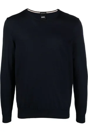HUGO BOSS Pullover mit Rundhalsausschnitt