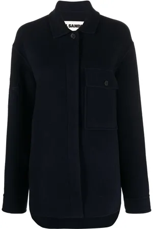Jil Sander Jacke mit geflocktem Monogramm