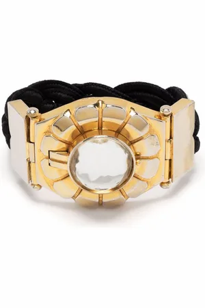 Saint Laurent 1980s Armspange mit Blumenmotiv