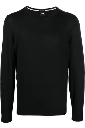 HUGO BOSS Pullover mit Rundhalsausschnitt