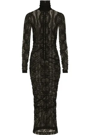 Dolce & Gabbana Semi-transparentes Spitzenkleid