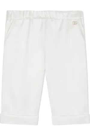 Dolce & Gabbana Seidenhose mit DG-Logo