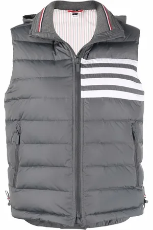 Thom Browne Daunenweste mit Streifen