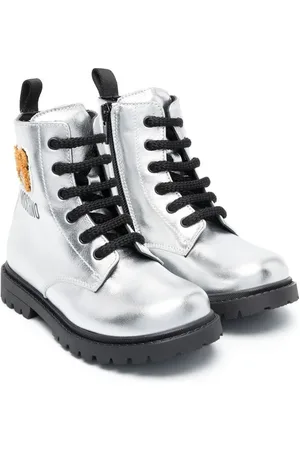 Moschino Stiefeletten in Metallic-Optik