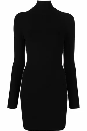 Alexander Wang Kleid mit Intarsien-Logo