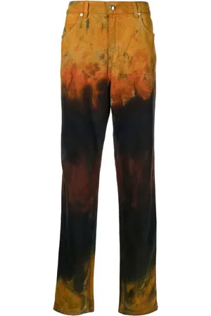 ECKHAUS LATTA Gerade Jeans im Distressed-Look