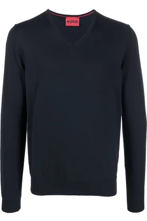 HUGO BOSS Pullover mit V-Ausschnitt