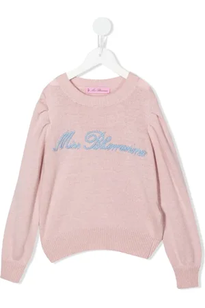 MISS BLUMARINE Sweatshirt mit Logo-Stickerei