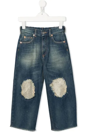 Maison Margiela Weite Jeans mit Patch-Detail