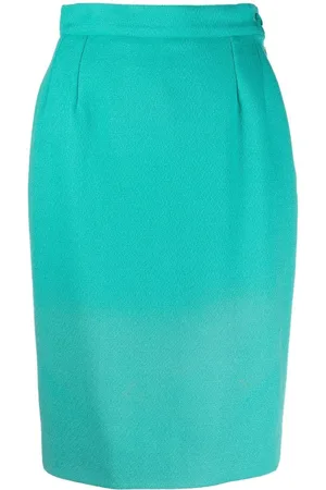 Saint Laurent 1980 hoch sitzender Bleistiftrock