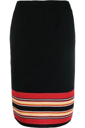 Saint Laurent 1980 Gestreifter Strickrock