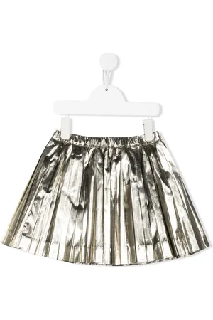 BONPOINT Beryl Faltenrock im Metallic-Look
