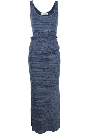 CHRISTOPHER ESBER Geripptes Maxikleid