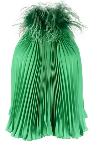 Styland Bluse mit Federn