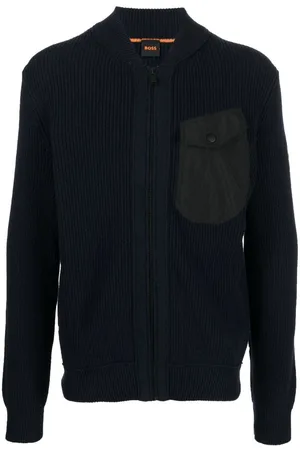 HUGO BOSS Cardigan mit Reißverschluss
