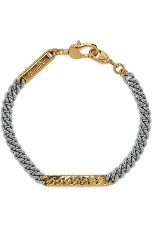 CAPSULE ELEVEN Zweifarbiges Panzerkettenarmband