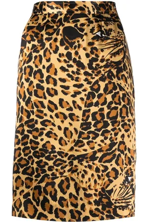 Saint Laurent Rock aus Seide mit Leoparden-Print