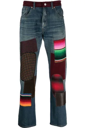 JUNYA WATANABE Slim-Fit-Jeans im Patchwork-Look