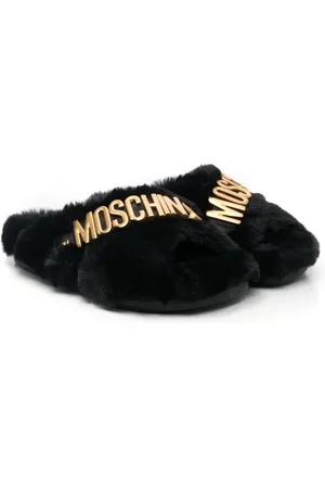 Moschino Pantoletten aus Faux Fur