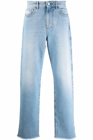 GCDS Ausgeblichene Wide-Leg-Jeans