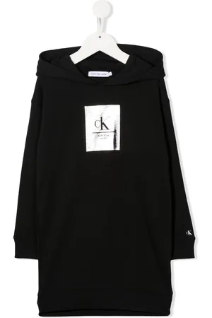 Calvin Klein Kapuzenkleid mit Logo-Print