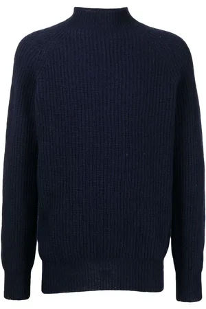 YMC Gerippter Pullover mit Stehkragen