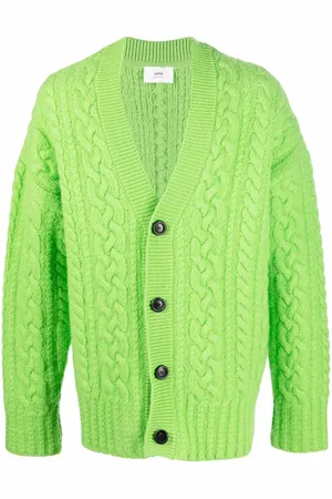 Ami Cardigan mit Zopfmuster