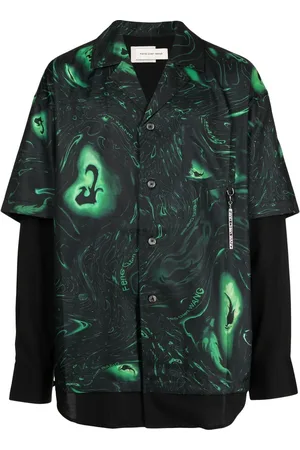 Feng Chen Wang Hemd im Layering-Look