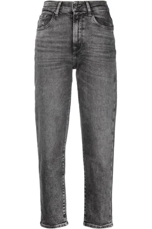 7 for all Mankind Halbhohe Cropped-Jeans