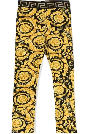 VERSACE Leggings mit Barocco Kids-Print
