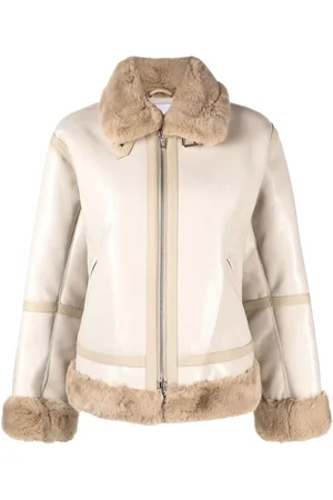 Stand Studio Mantel mit Shearling
