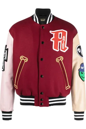 ARIES Collegejacke mit Logo-Patch