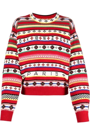 Kenzo Intarsien-Pullover mit Logo
