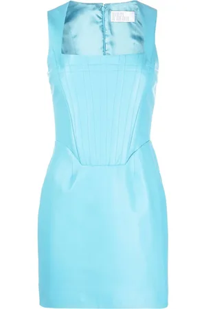 GIUSEPPE DI MORABITO Trägerkleid mit eckigem Ausschnitt