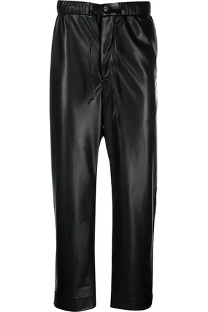 Nanushka Gerade Hose aus Faux-Leder