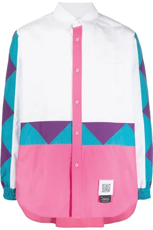 Fumito Ganryu Hemd im Windbreaker-Look