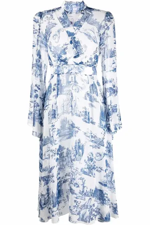 Philipp Plein Georgette.Crystal Seidenkleid