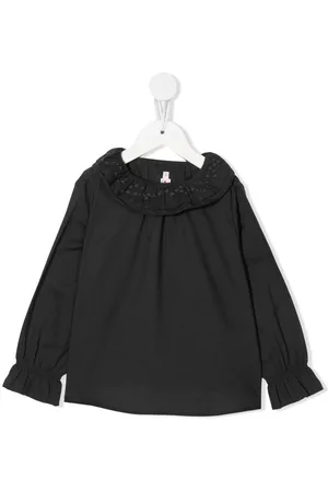 BONPOINT Bluse mit Blumenstickerei