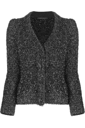 Alberta Ferretti Jacke im Metallic-Look