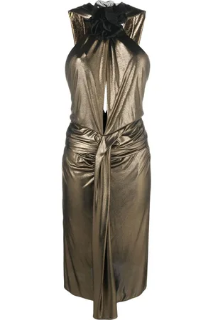 Saint Laurent Kleid mit Laminierung