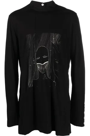 Rick Owens Langarmshirt mit grafischem Print