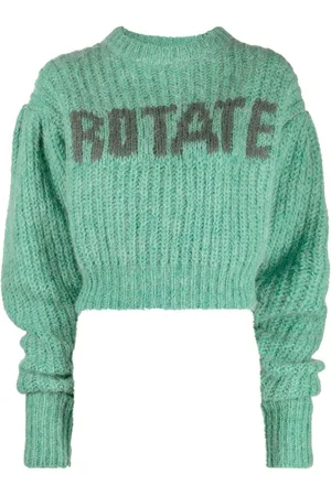 ROTATE Gestrickter Pullover mit Logo