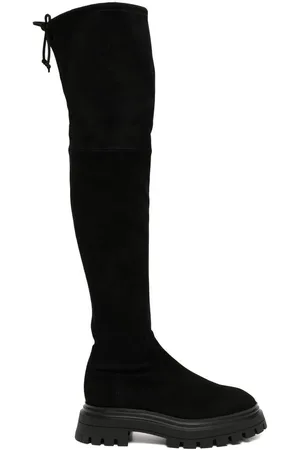 Stuart Weitzman Overknee-Stiefel mit Schleifenverschluss