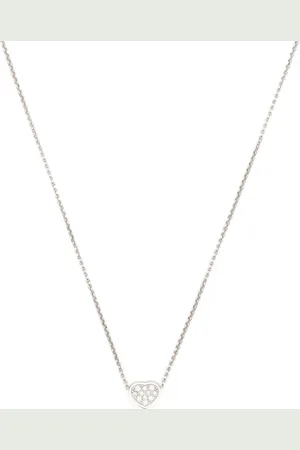 Chopard 18kt Weißgoldhalskette mit Diamantherz