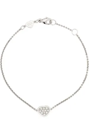 Chopard 18kt My Happy Heart Weißgoldarmband mit Diamant