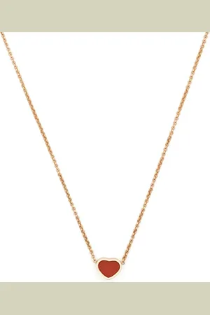 Chopard 18kt My Happy Heart Rotgoldhalskette