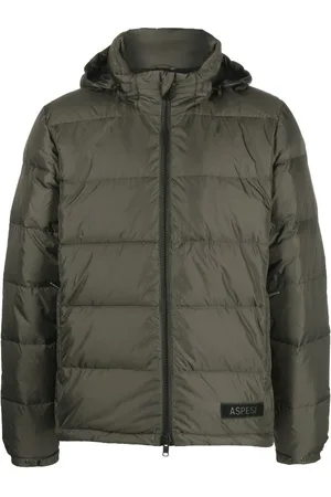 Aspesi Daunenjacke mit Logo-Patch