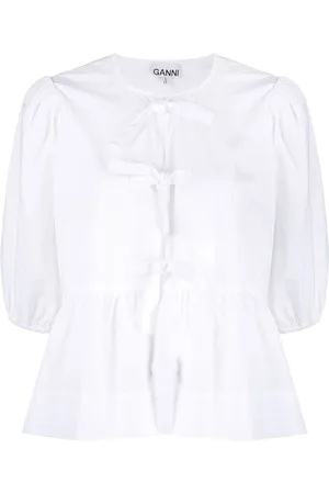 Ganni Bluse aus Bio-Baumwolle
